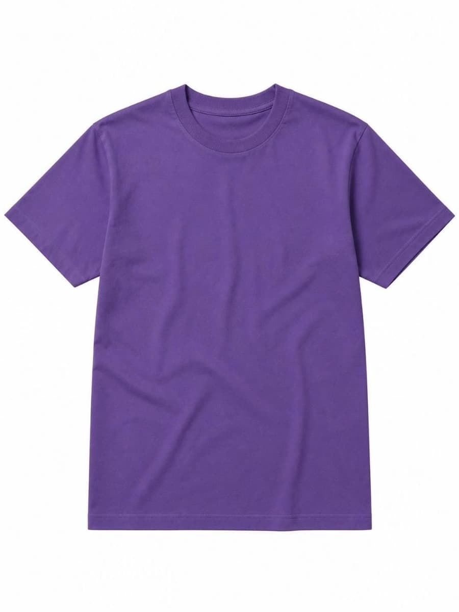 Classic Purple Cotton T-Shirt 