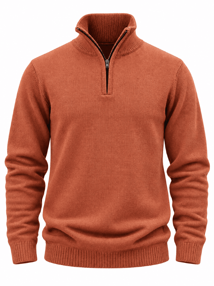 Premium Terracotta Orange Woolen Sweater