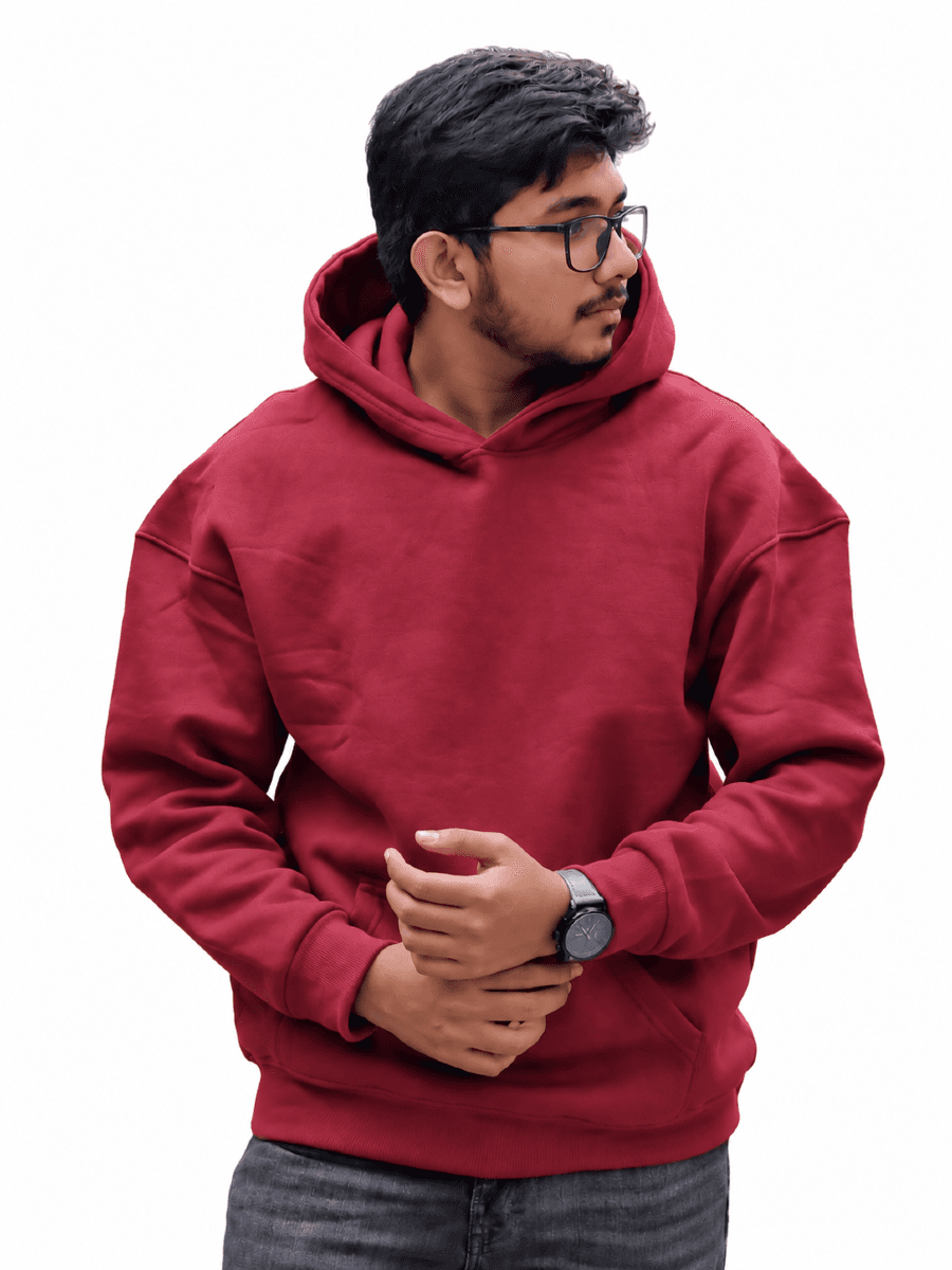 Premium Maroon Oversized Hoodie 