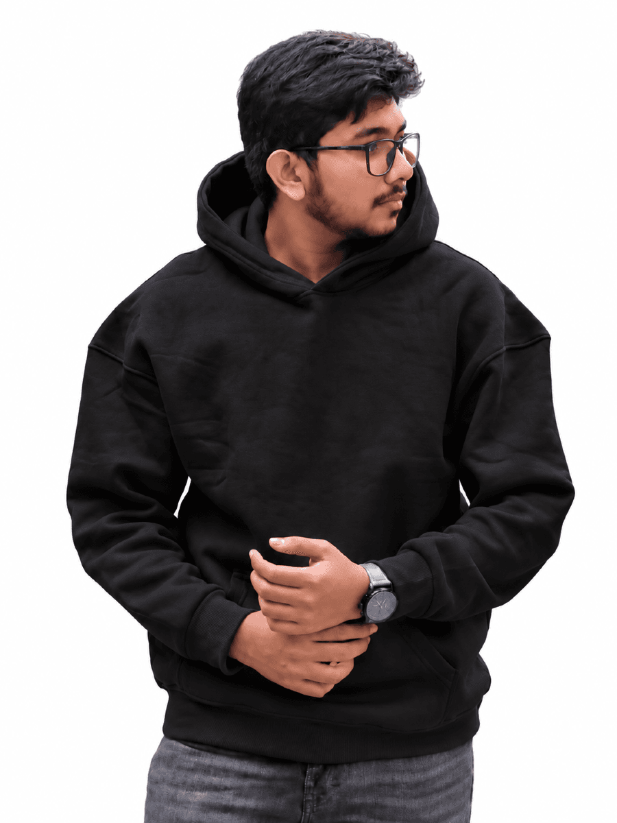 Premium Black Oversized Hoodie